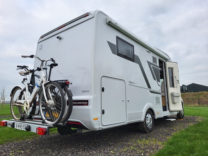 Camper huren met fietsdrager