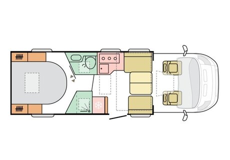 Indeling camper